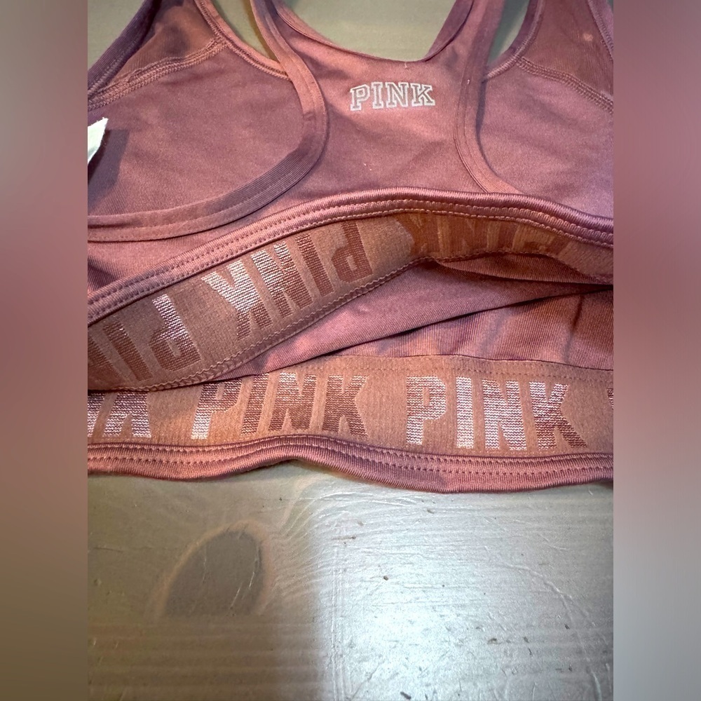 Victorias Secret PINK SPORT ultimate sports bra size Large mauve color